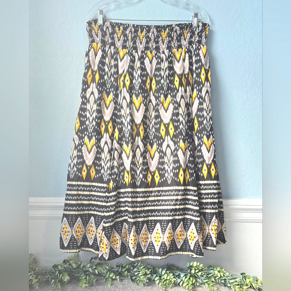 Style& Co woman bohemian maxi skirt  | beading embellishments